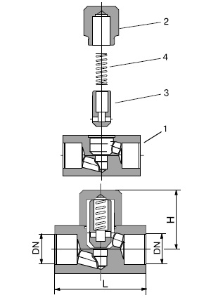 Клапан плунжерный VYC179 чертеж